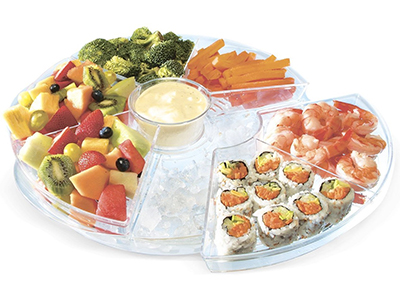 Chilled Appetizer Server With Ice Tray